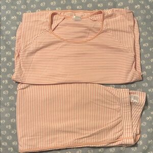 Lake Pajamas Pima Long-Long Set in English Rose